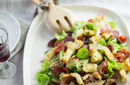 Antipasto salad with torn rosemary croutons by Dominique Rizzo